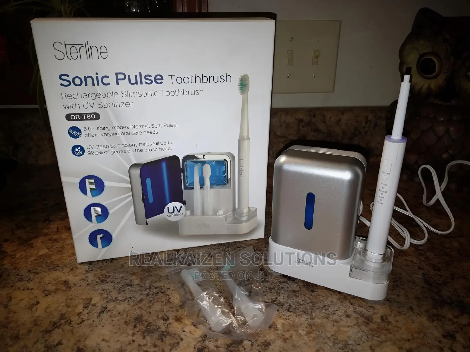 UK STERLINE Sonic Rechargeable Toothbrush With UV Sanitizer