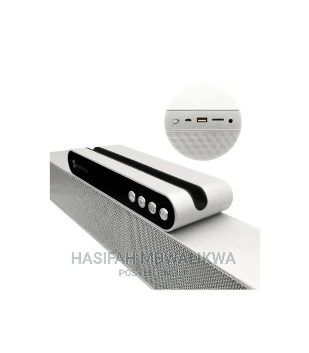 New Rixing 5017 Bluetooth Sound Bar- Silver