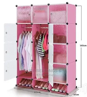 3 Columns Plastic Wardrobe