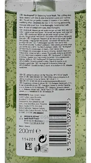 NEUTROGENA Oil Balancing Aloe Vera Face Wash for Oily Skin