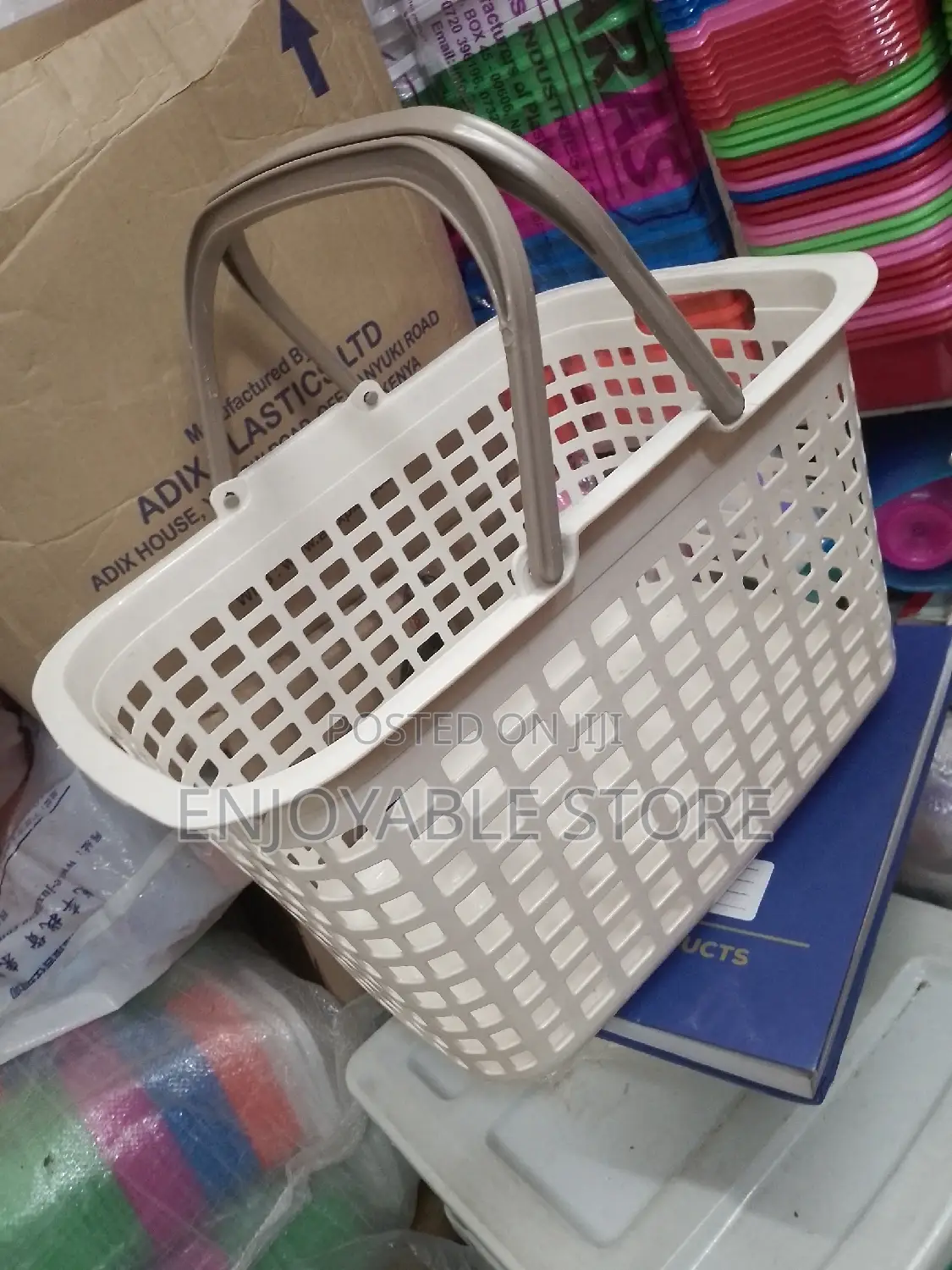 Plastic Supermarket Shopping Baskets