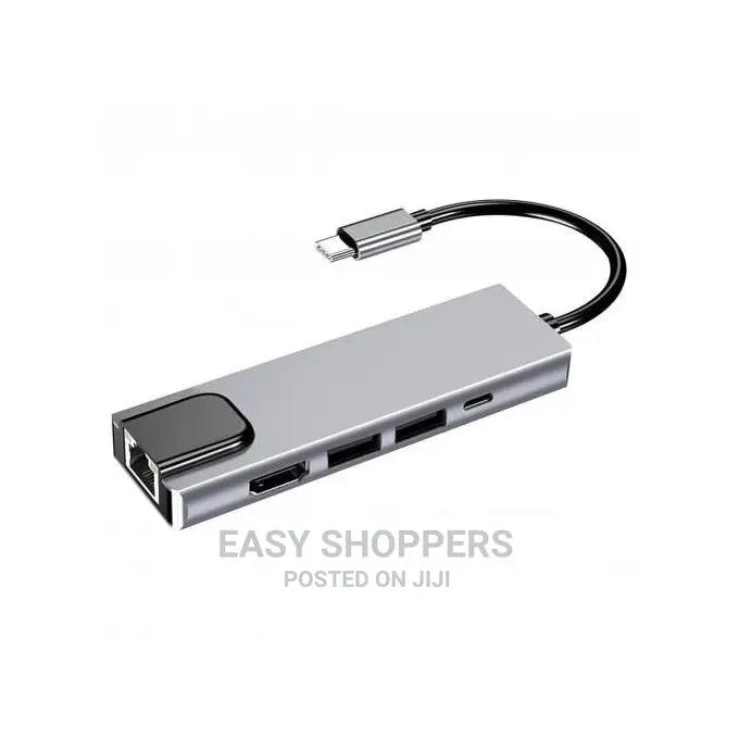 5 in 1 Usb Type C Hub With Ethernet