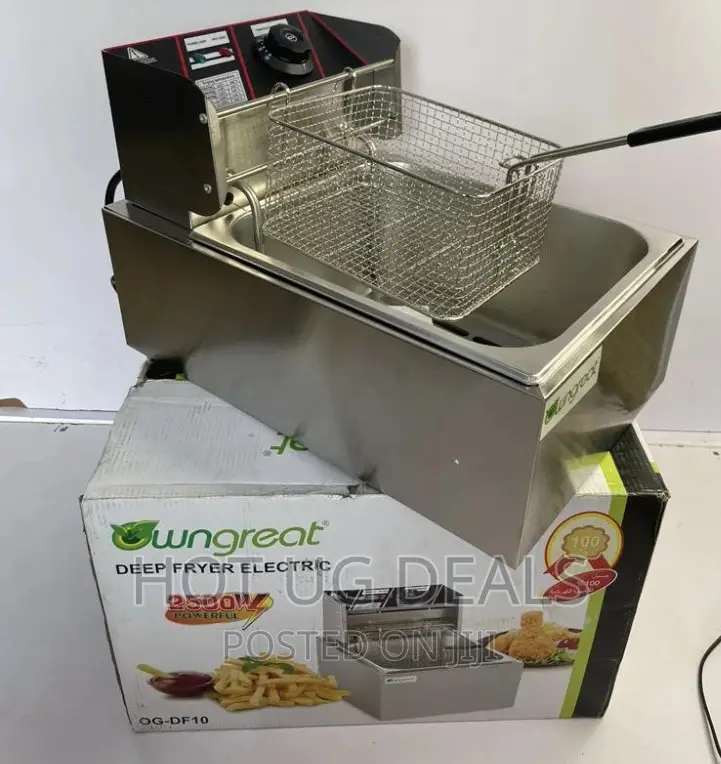 Commercial 6L Electric Deep Fryer - Silver