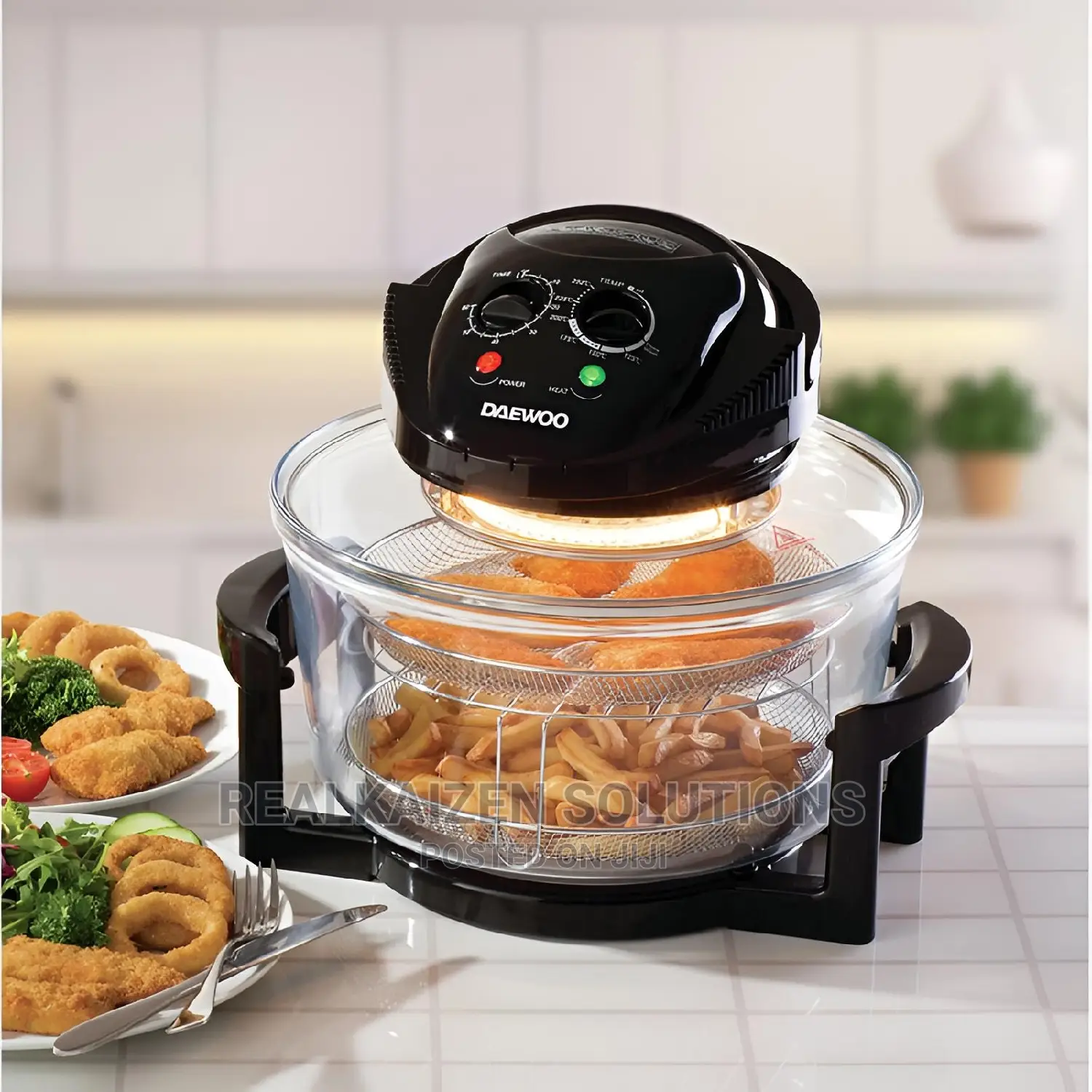 UK DAEWOO 17L Healthy Halogen Air Fryer Bake| Roast| Grill