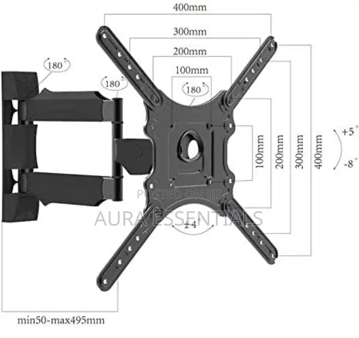 TV Wall Mount Swivel Tilts Extension Heavy Duty Tv Wall Brac