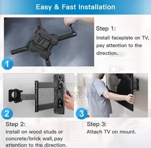 TV Wall Mount Swivel Tilts Extension Heavy Duty Tv Wall Brac