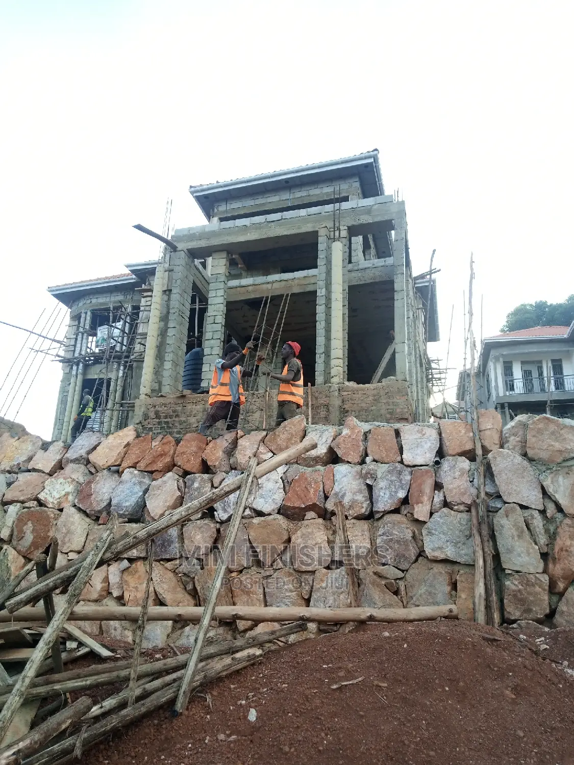 Retaining Wall 2 in Progress