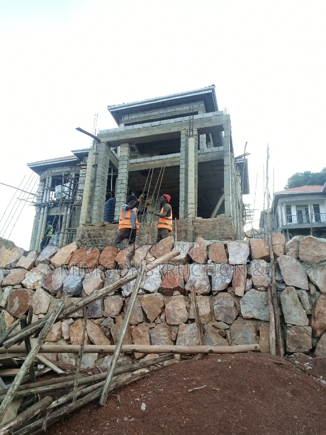 Retaining Wall 2 in Progress