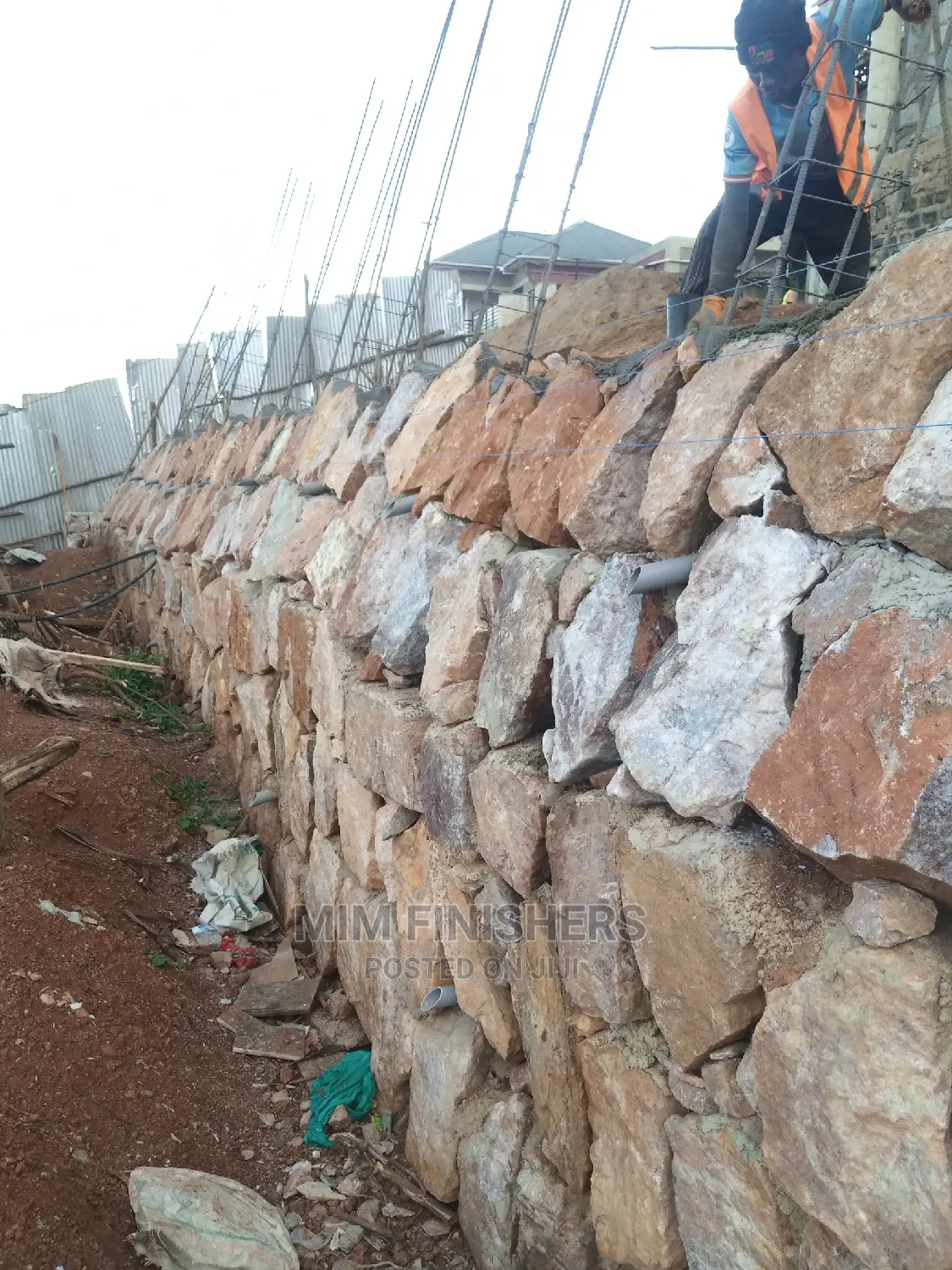 Retaining Wall 2 in Progress