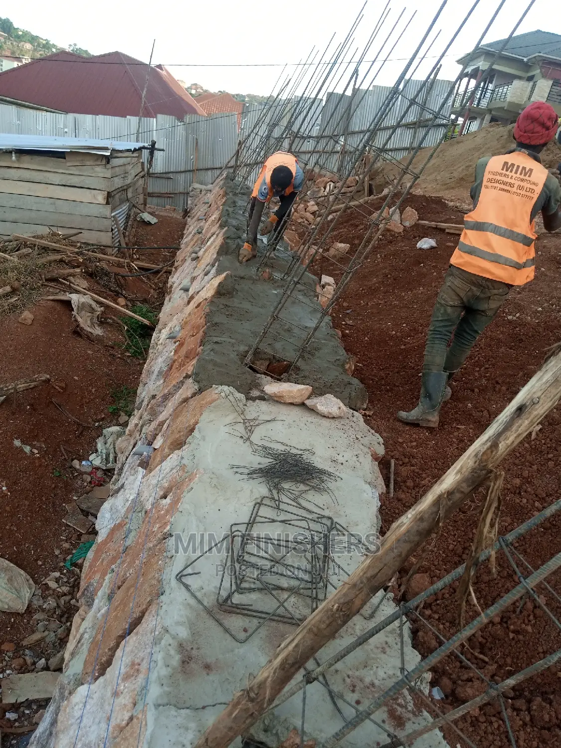 Retaining Wall 2 in Progress