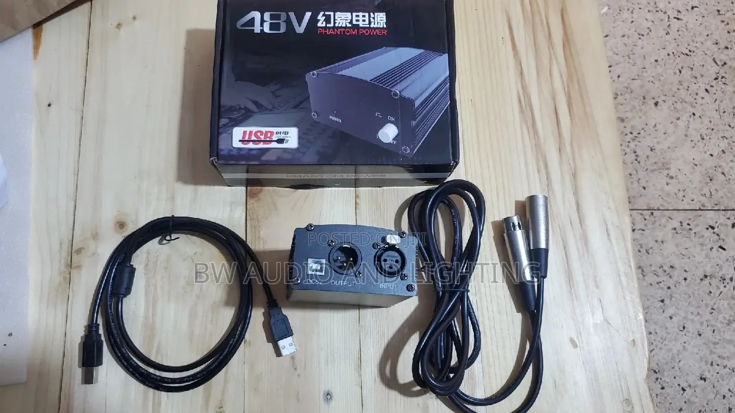 Phantom Power Supply 48v for Condenser Mic