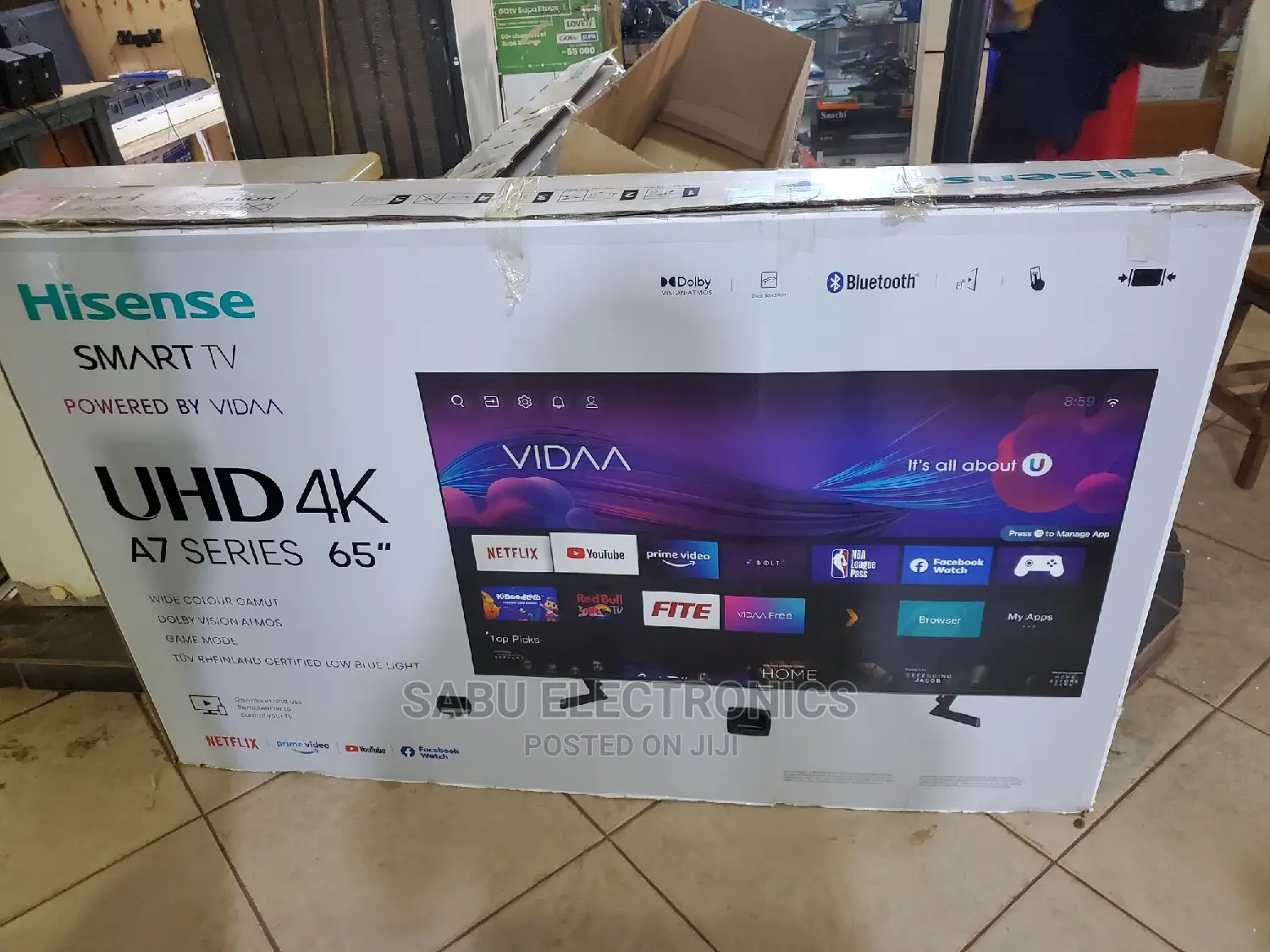 Hisense 65 Inch - A7 Series Used for 3 Months Only