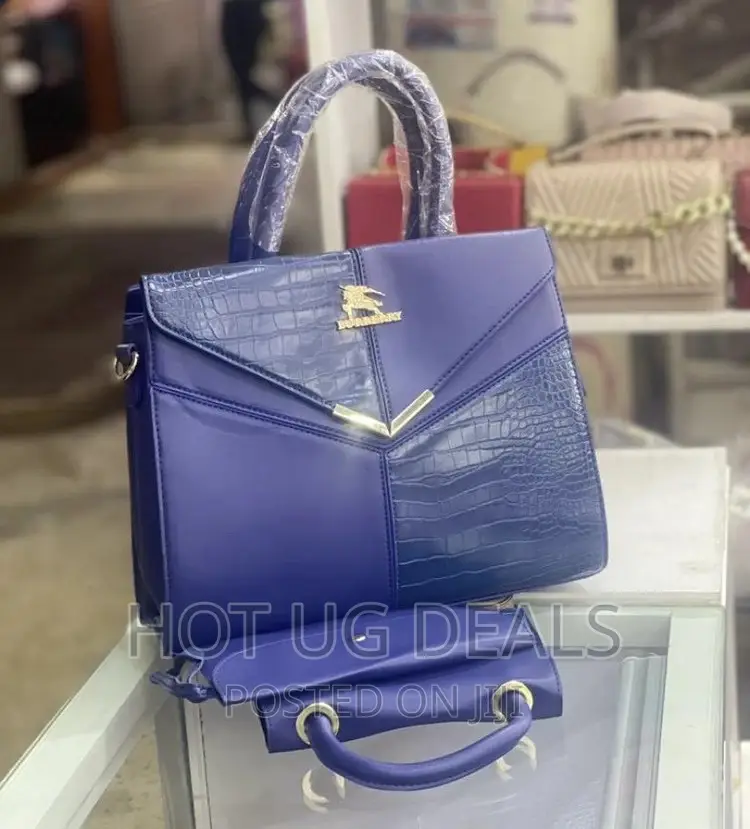 3pc Ladies Classic Handbag - Blue