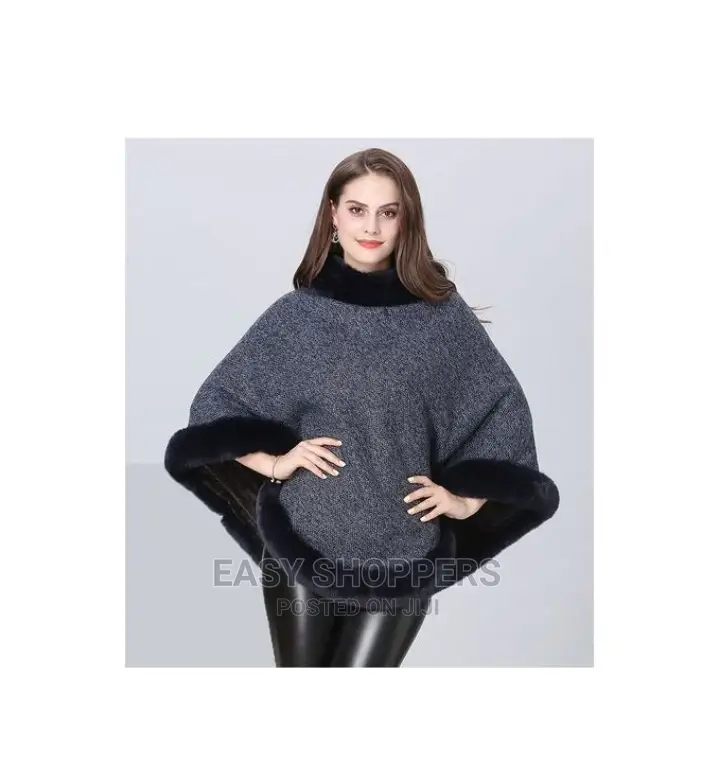 Women's Designer Shawl Poncho Cardigan Sweater
