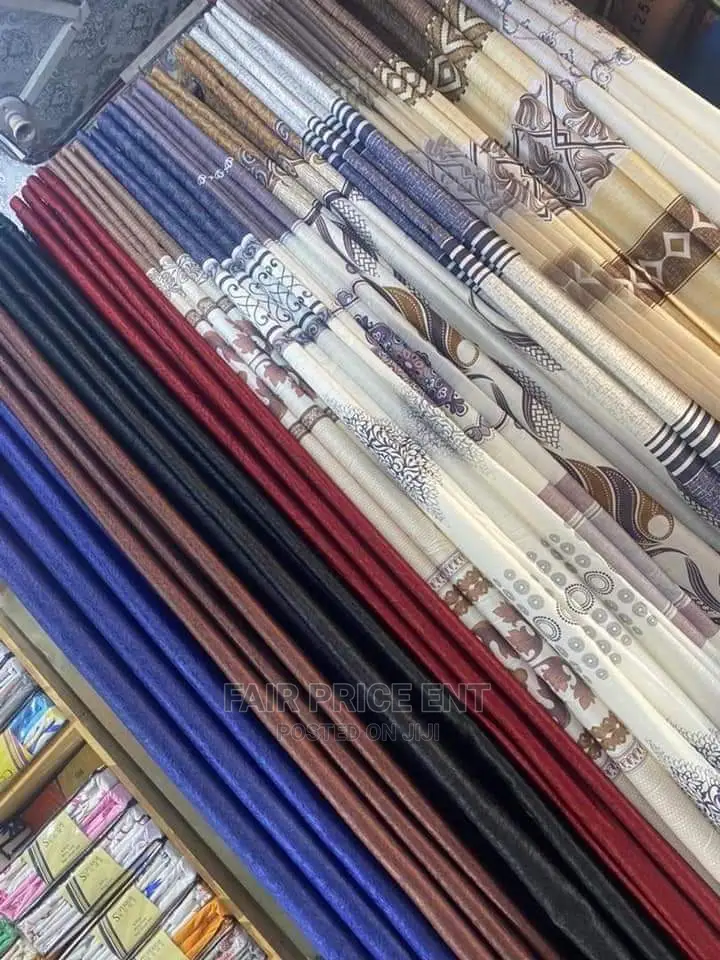 V I P Already Made Plain Executive Curtains.3metres.( Red)