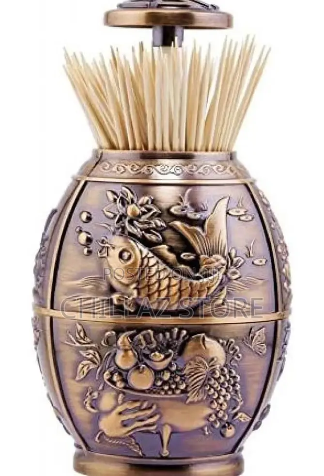 Portable Metal Toothpick Holder.