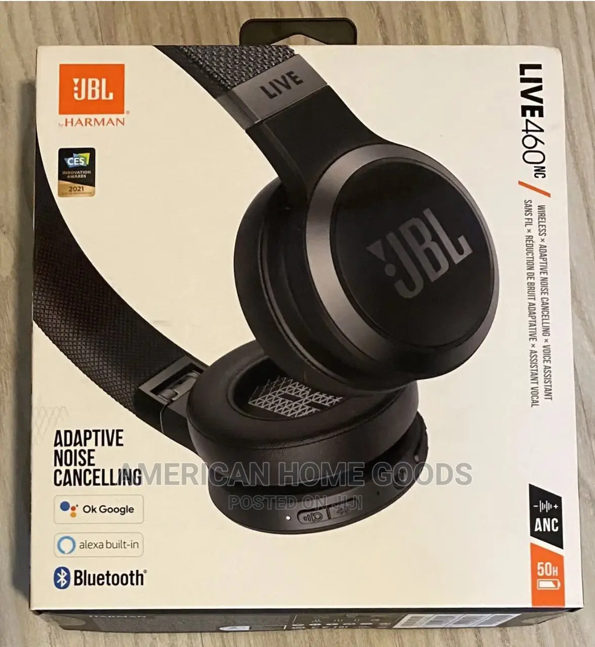 JBL Live 460nc Wireless Noice Canceling Headphones.