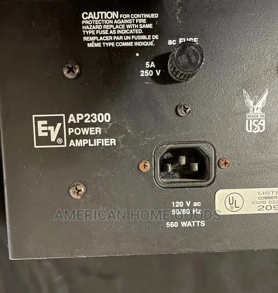 Electro Voice 2-Channel Power Amplifier AP2300SM