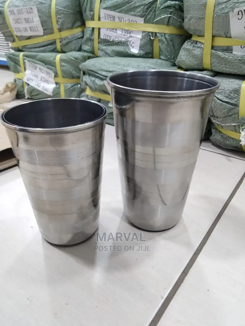 500ml Stainless Steel Glass (6pcs)