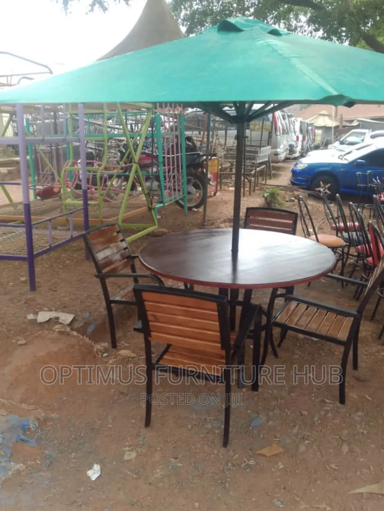 Outdoor Combo (4 Chairs Table and Umbrella)