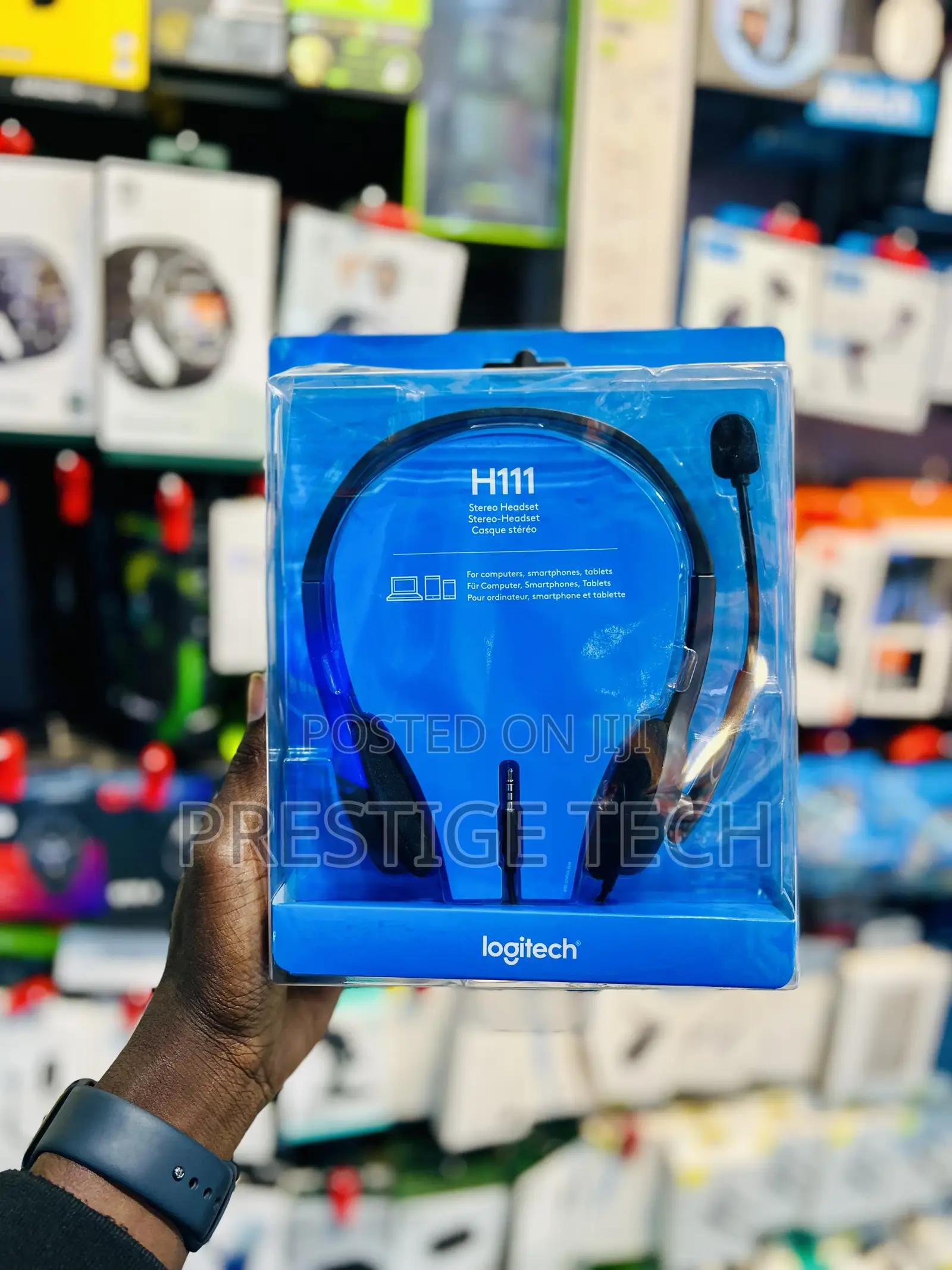 Logitech H111 Stereo Headphones With Adjustable Microphone