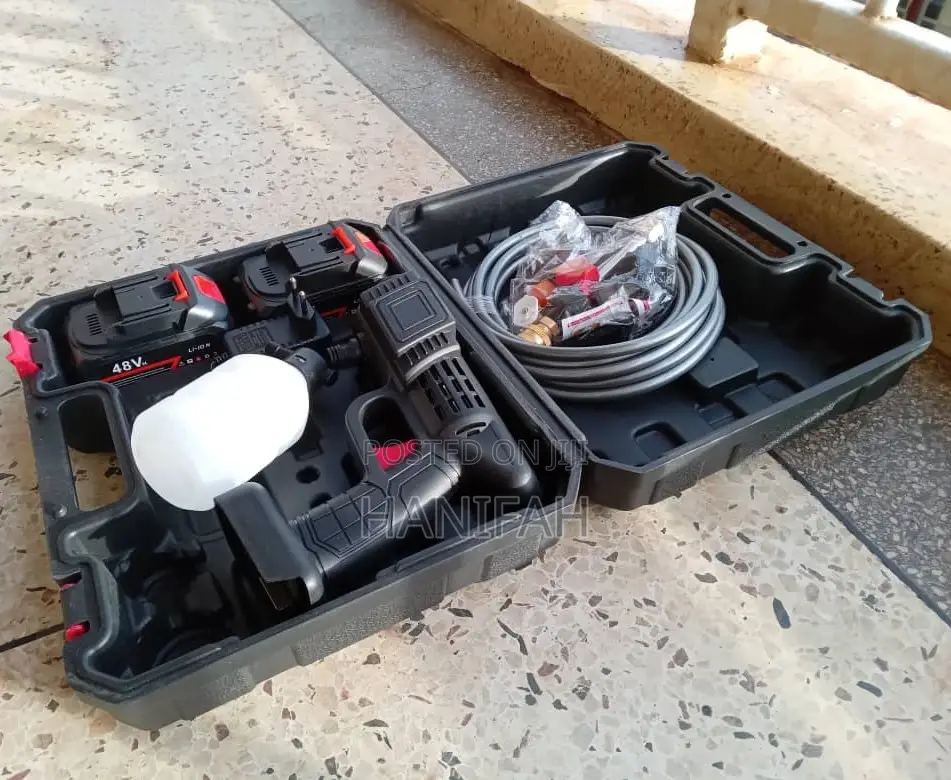 48V Rechargeable High Pressure Car Washer Gun 2 Batteries