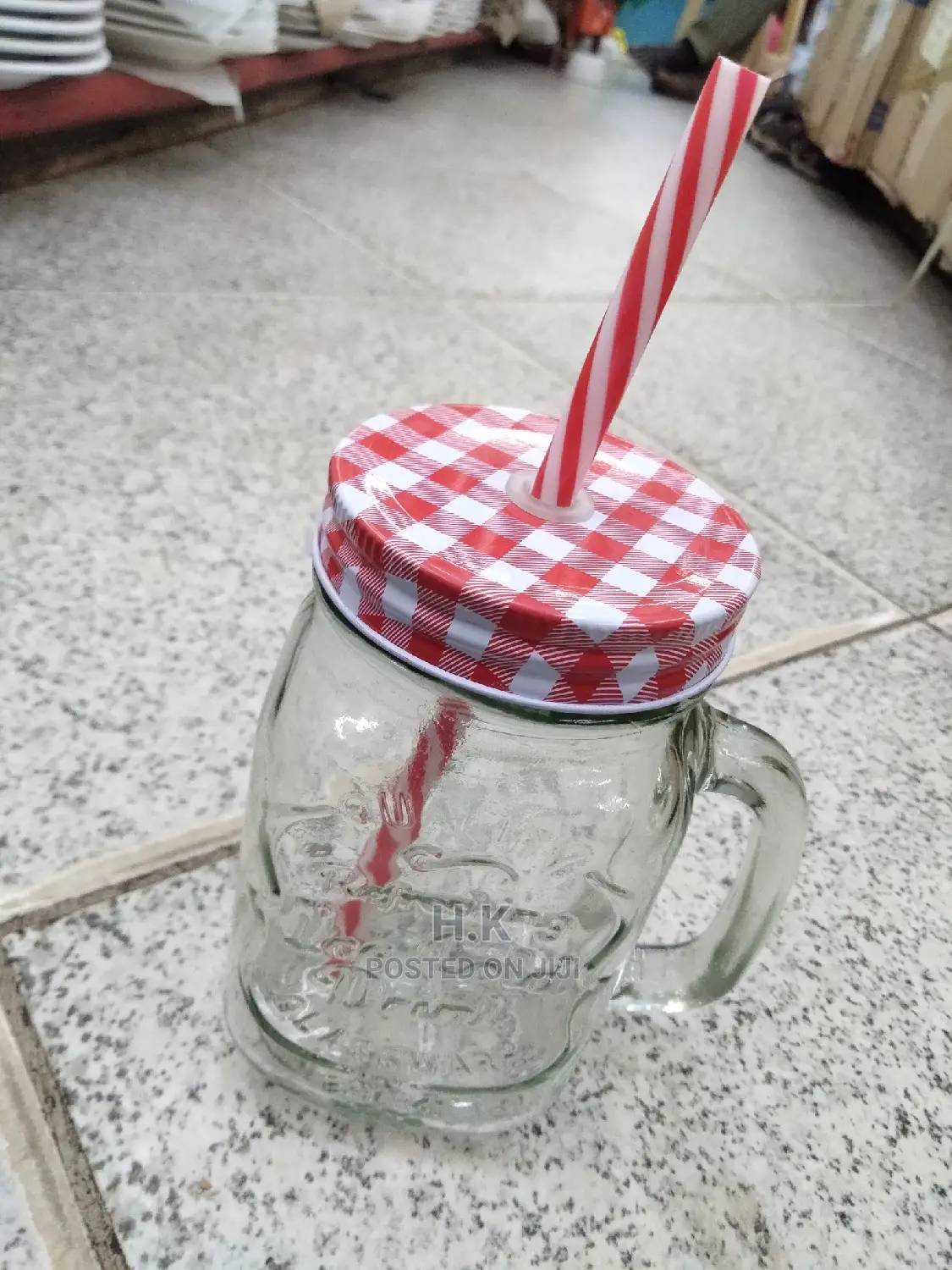 Glass Juice Jar