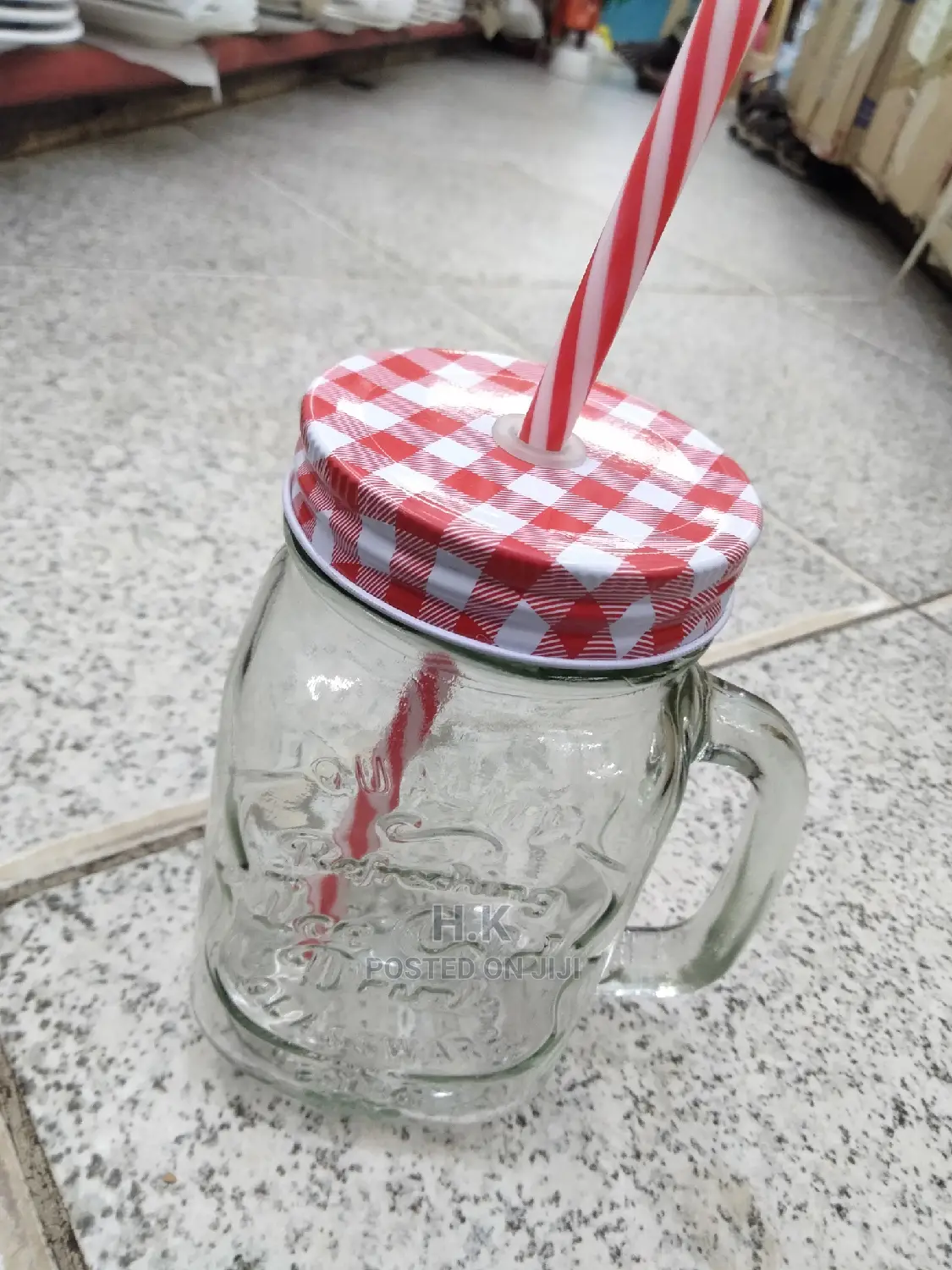 Glass Juice Jar