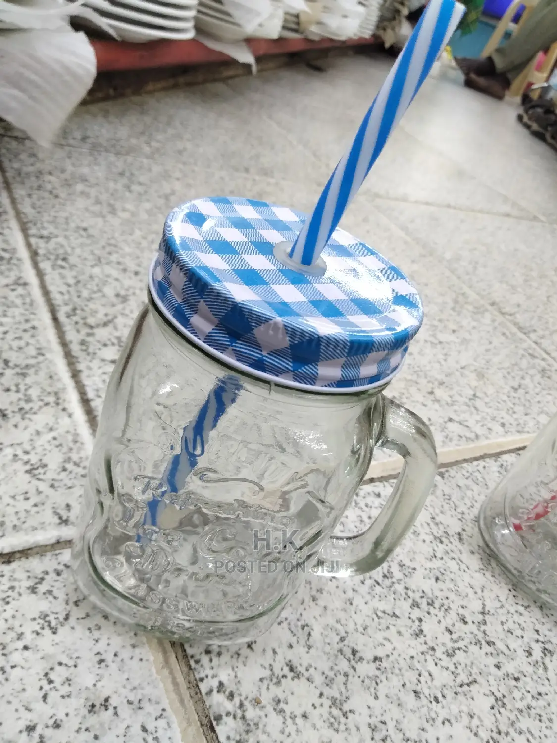 Glass Juice Jar