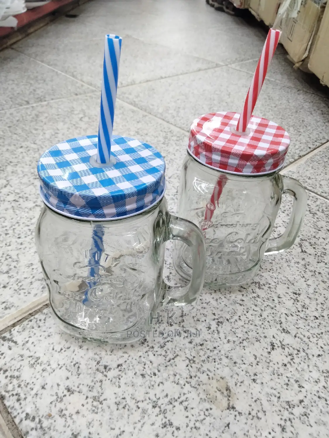 Glass Juice Jar