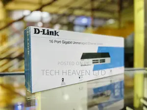16 Port Gigabit Unmanaged Ethernet Switch - D-Link Switch D