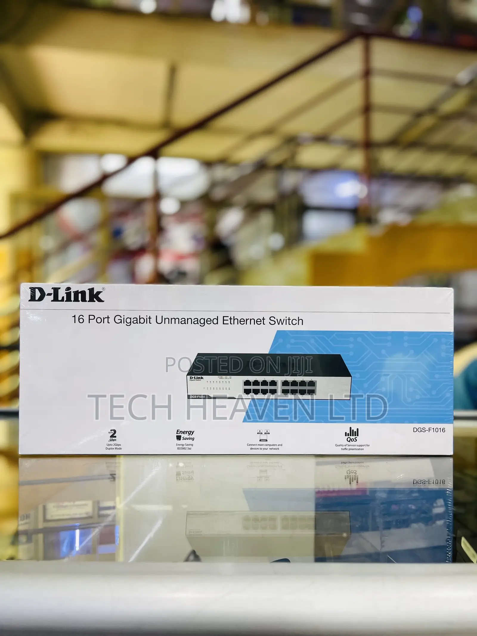 16 Port Gigabit Unmanaged Ethernet Switch - D-Link Switch D