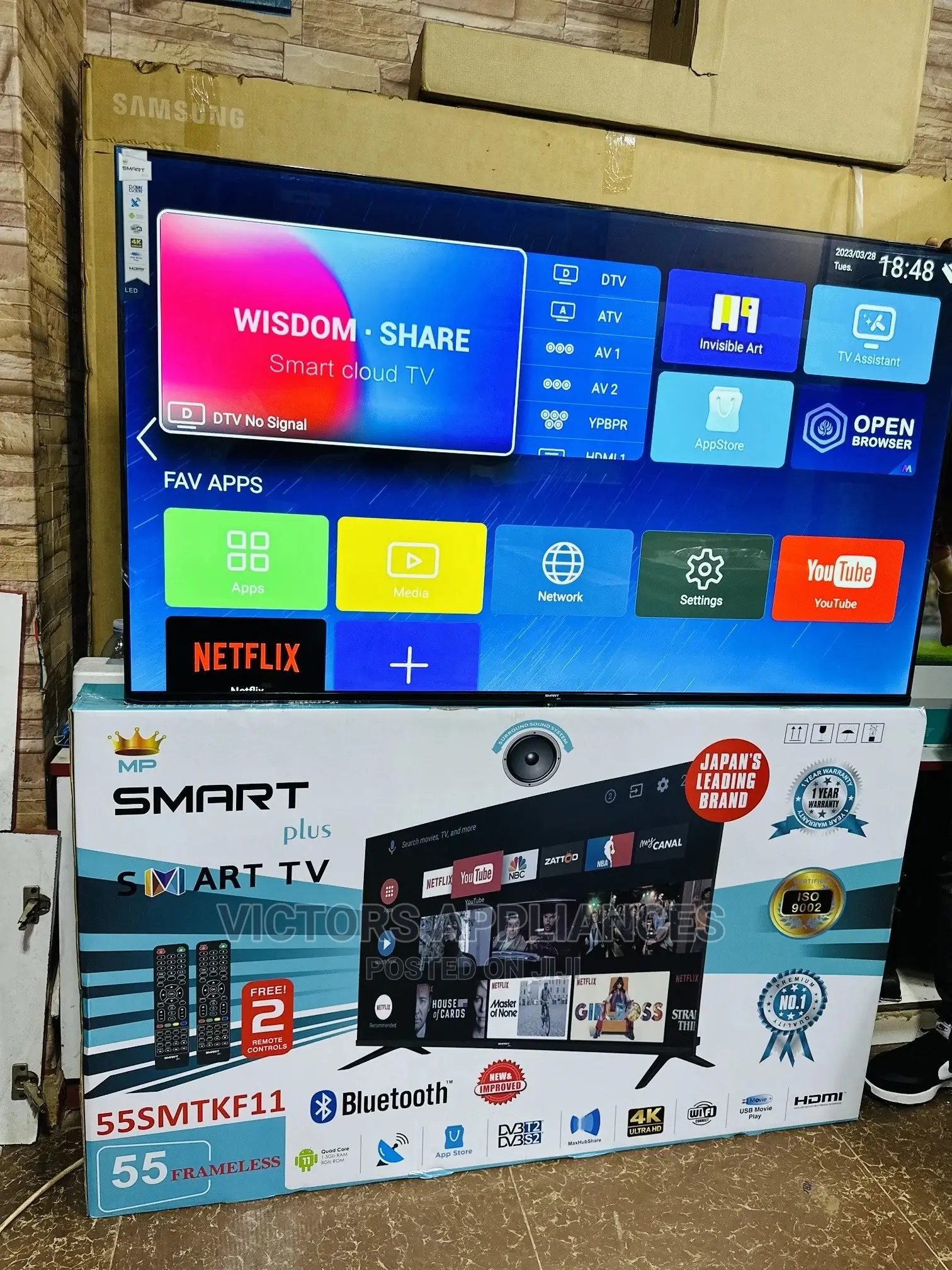 Brand New Smartplus 55 Inches UHD Android Smart TV