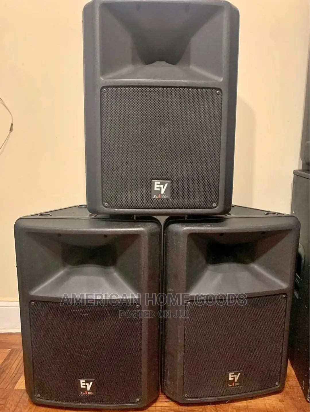 Pair of Electro-Voice Powered Loudspeaker Set, 400W Each .