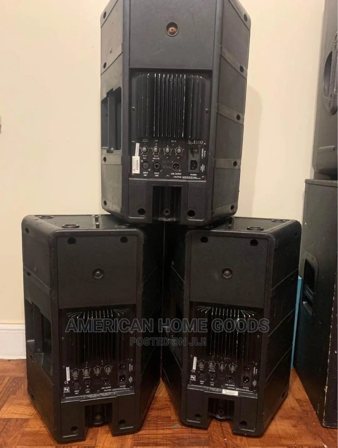 Pair of Electro-Voice Powered Loudspeaker Set, 400W Each .