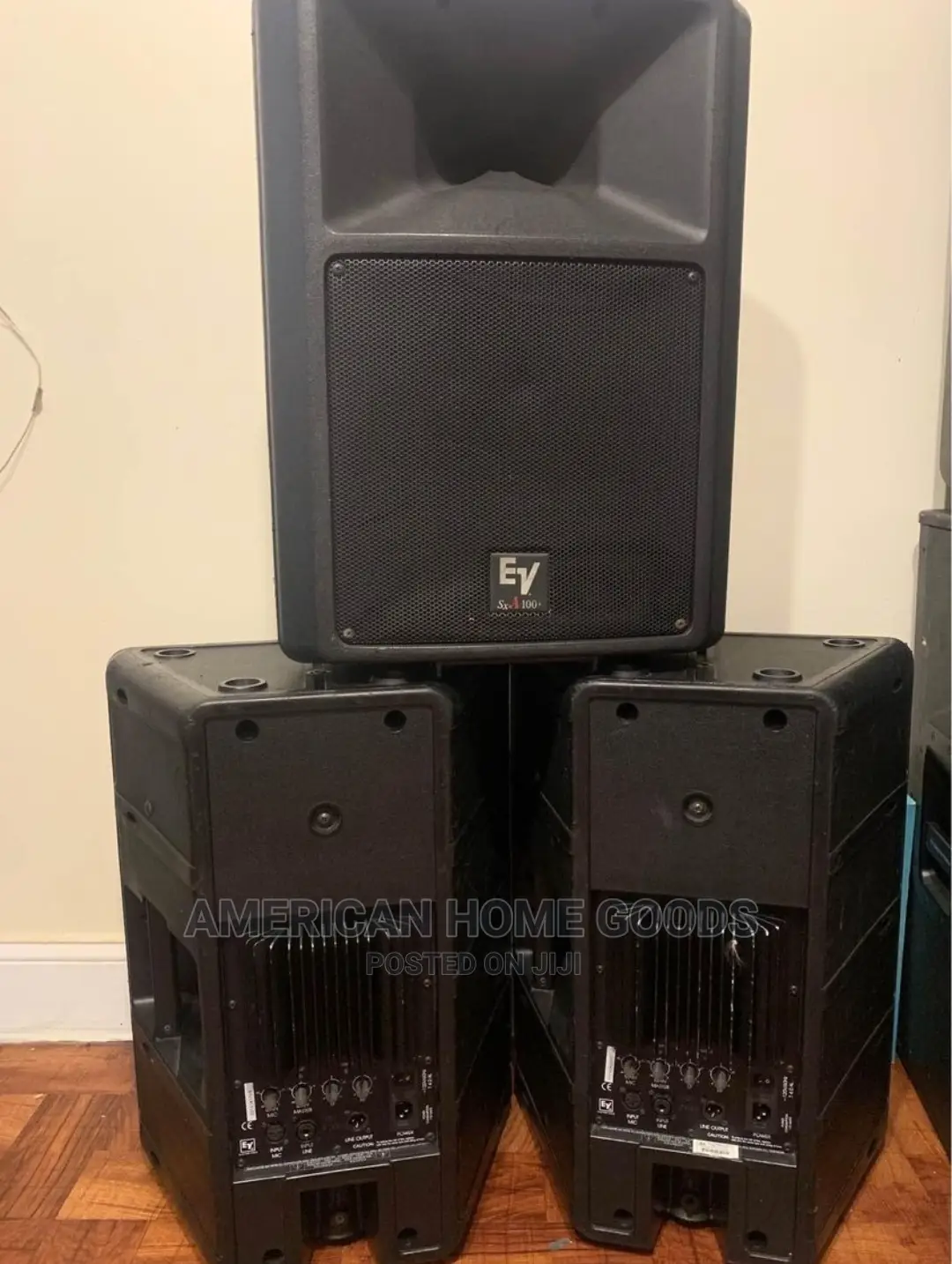 Pair of Electro-Voice Powered Loudspeaker Set, 400W Each .
