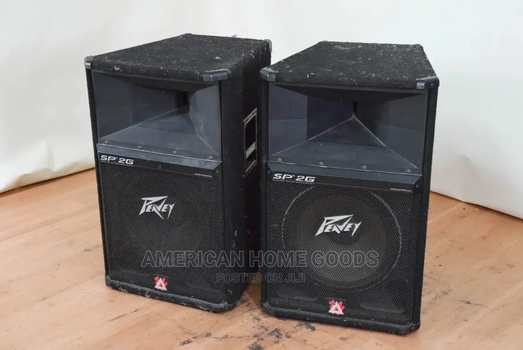 Pair of Peavey Sp-2g Pa Speakers, 1200w Peak, 600w RMS