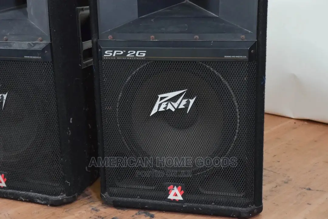 Pair of Peavey Sp-2g Pa Speakers, 1200w Peak, 600w RMS