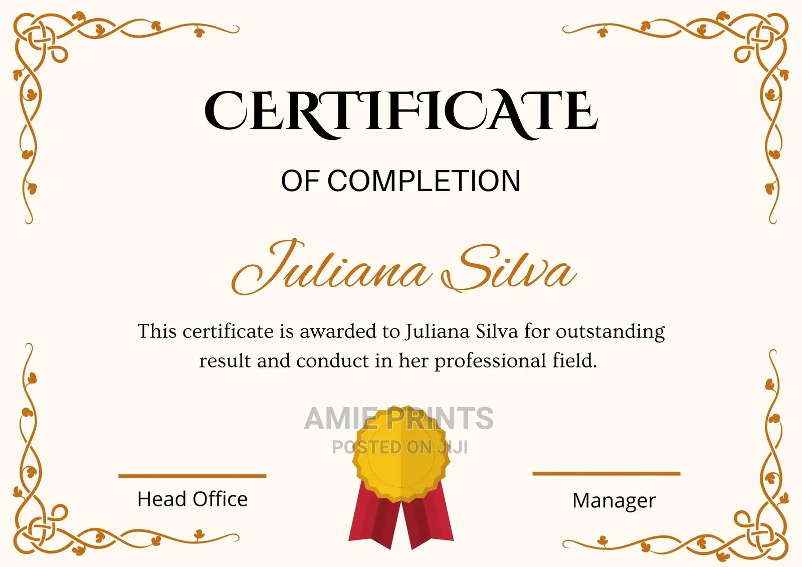 Certificates