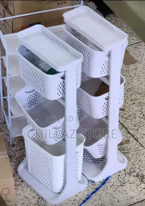 Plastic Kitchen Storage Rack.