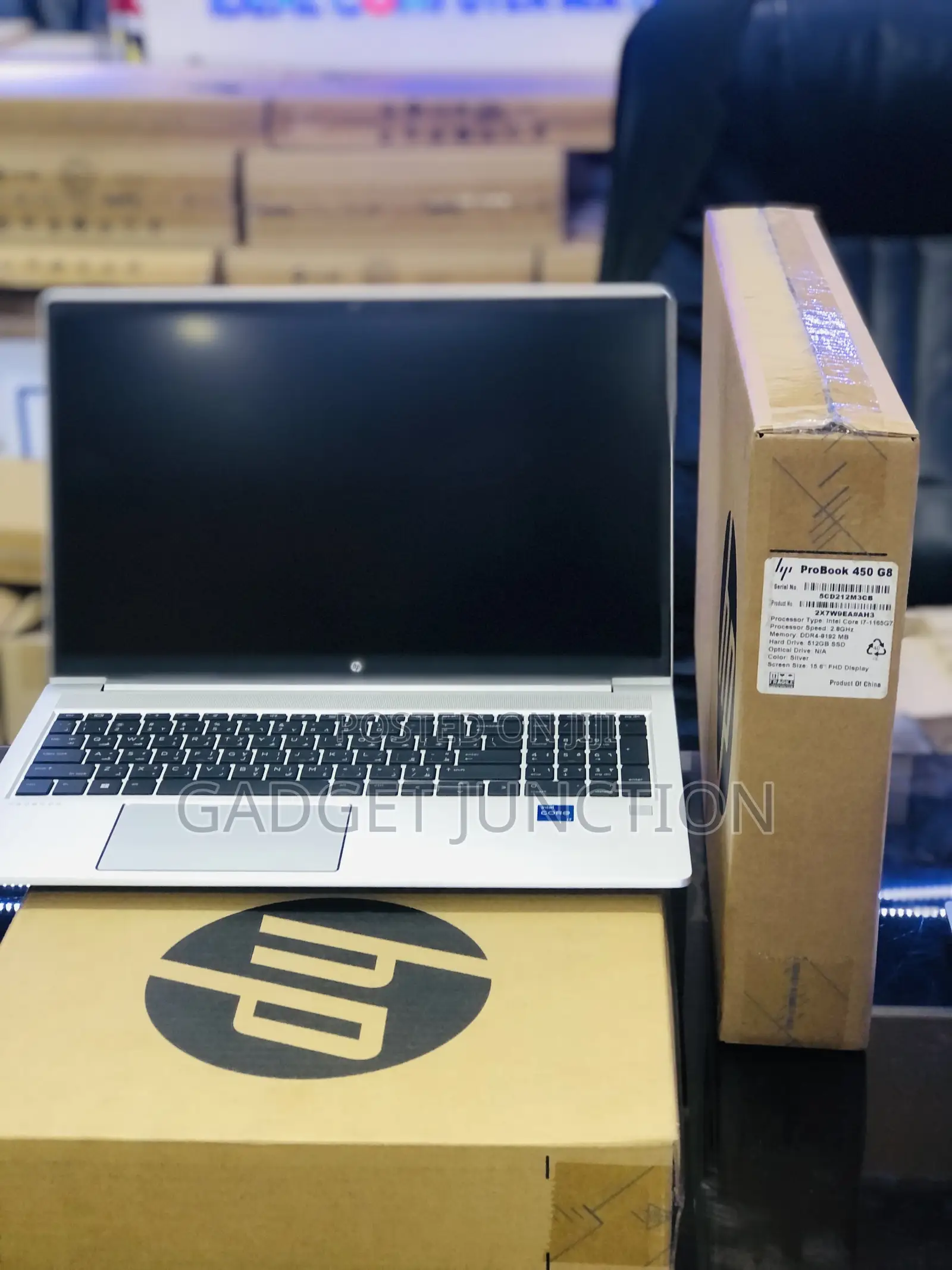 New Laptop HP ProBook 450 G8 8GB Intel Core I7 SSD 512GB