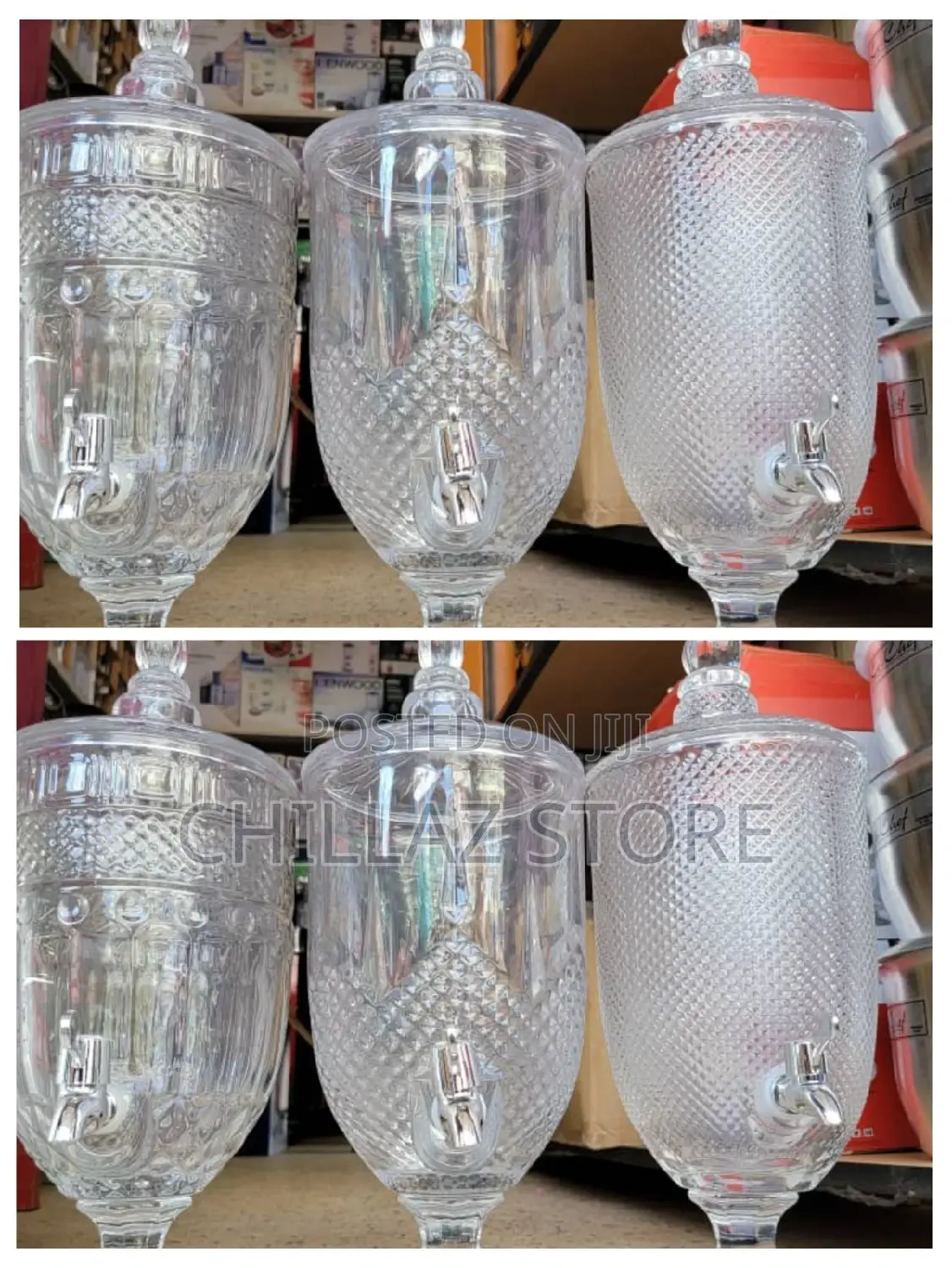 Glass Juice Dispenser.
