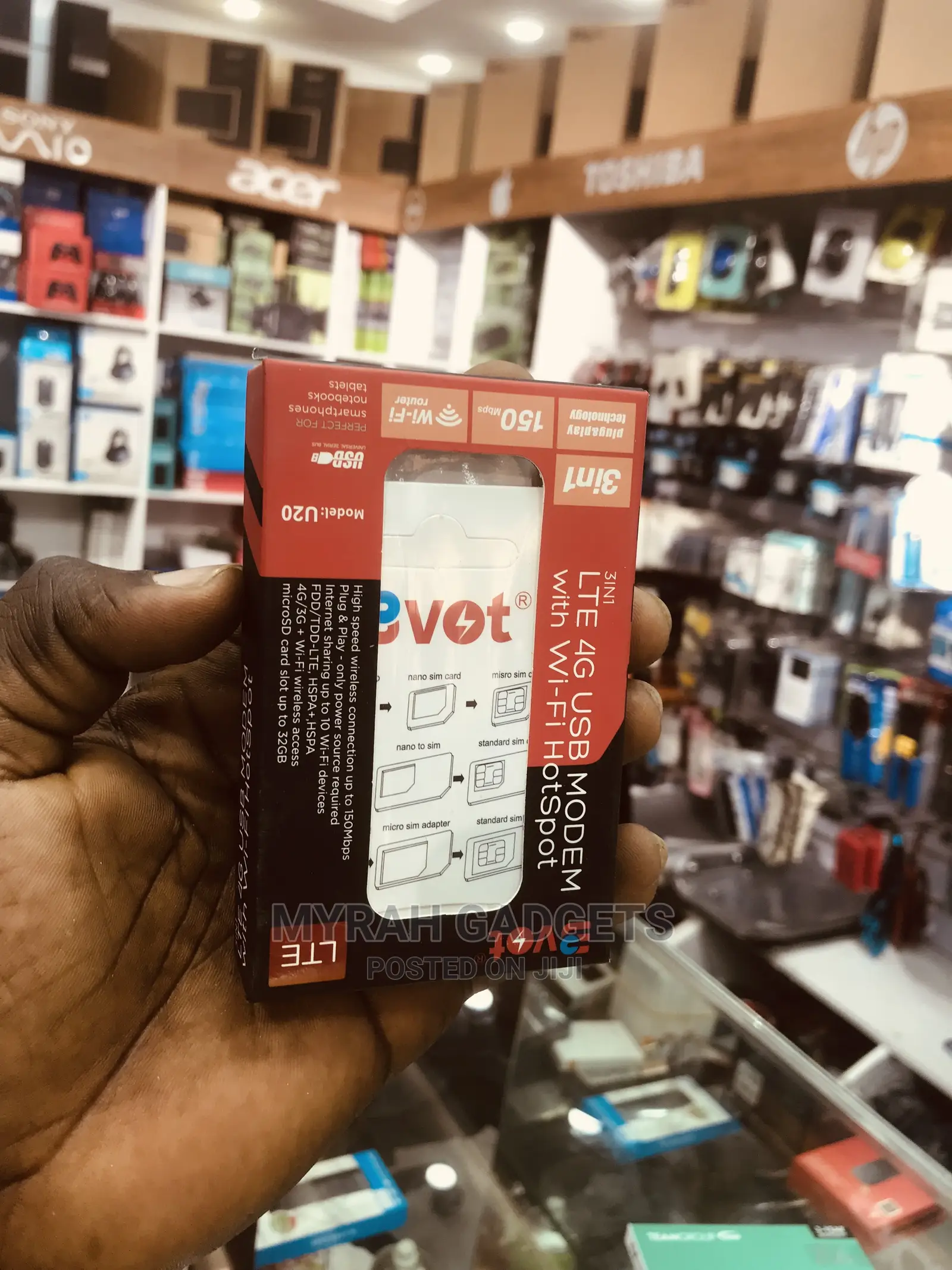Bvot LTE 4G USB Modem With Wi-Fi Hotspot