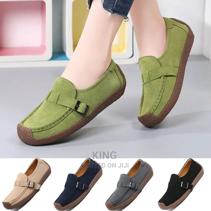 Genuine Leather Flat Shoes
