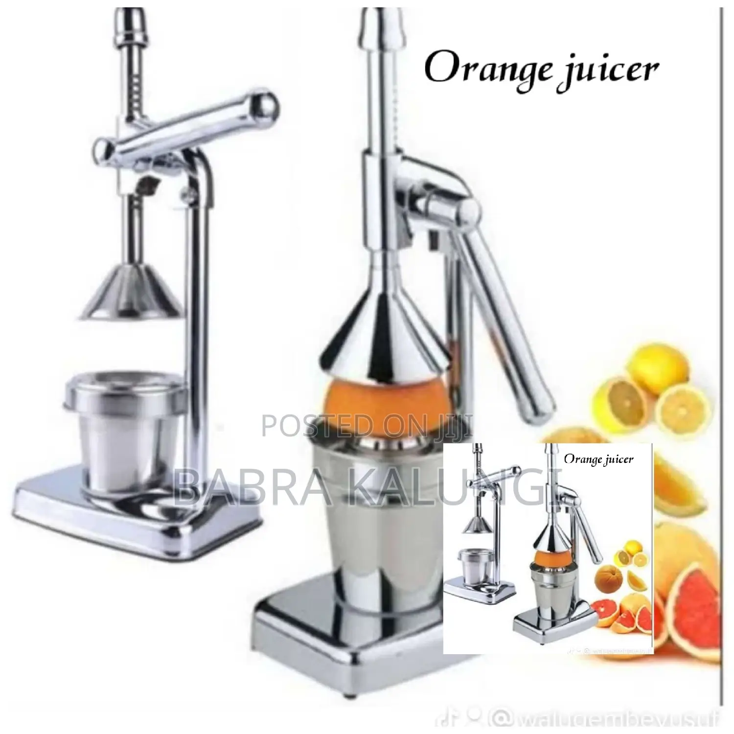 Stainless Steel Manual Orange Citrus Press Juicer