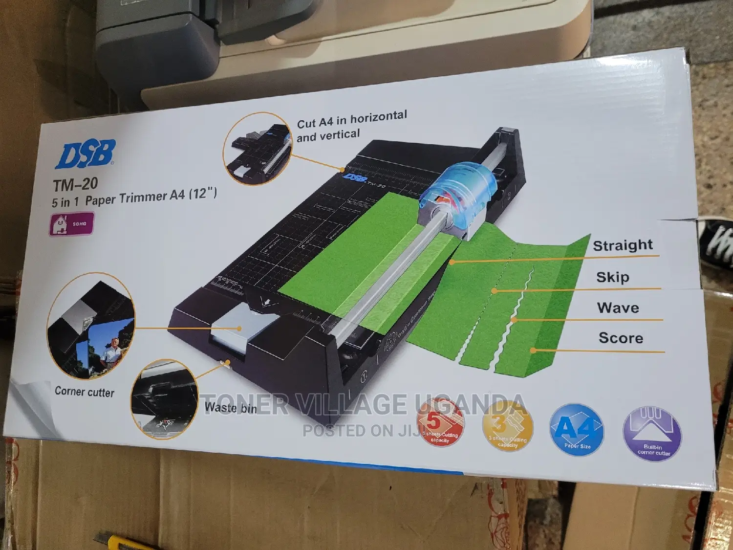 A4 Perforator Guillotine Straight Skip Wave Corner Cutter