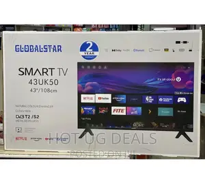 43inch Smart Andriod Framless Tv With Bluetooth, Free To Air
