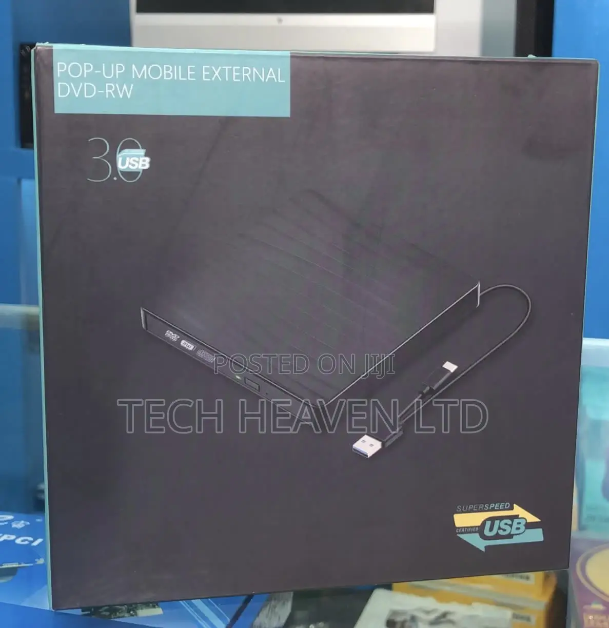 Slim External DVD Writer USB TYPE C and USB 3.0