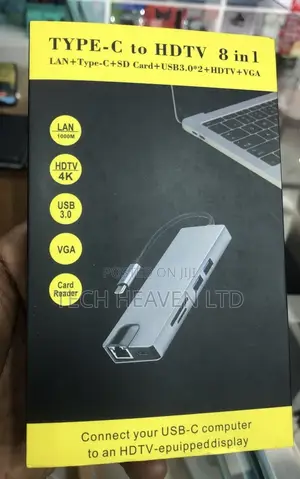 USB TYPE C to HDTV Hub / Dongle 8 in 1
