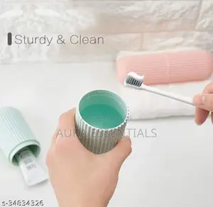 Capsule Shape Toothpaste Toothbrush Case